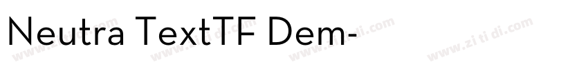 Neutra TextTF Dem字体转换